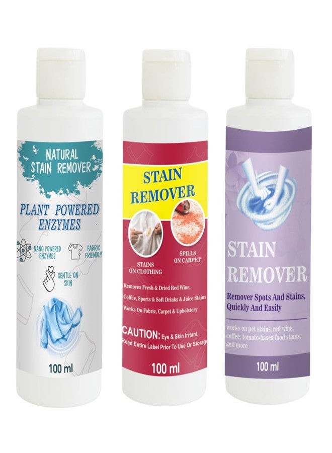 مجموعة مزيل البقع من توفوس، مزيل بقع القمصان، الأحمر والبنفسجي | محلول تنظيف متعدد الأسطح للملابس والأقمشة والمفروشات (100 غرام لكل عبوة) - Image 1